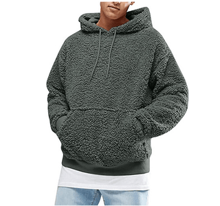 Teddygemütlicher Männer-Hoodie von Bärenstark Design