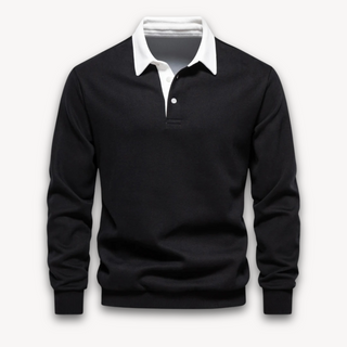 Herren Stilvoll Polohemd | Langarm