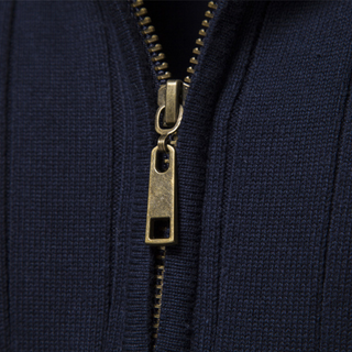 Herren-Strickpullover mit Viertelreißverschluss | Langarm