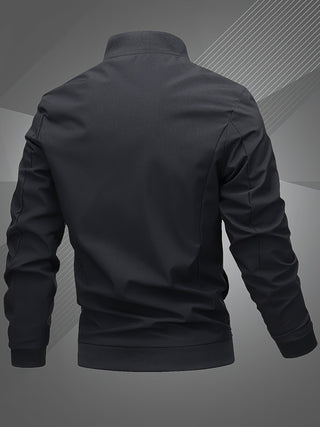 Herren Komfortable Bestickte Übergangsjacke | Mit Buchstaben-Design