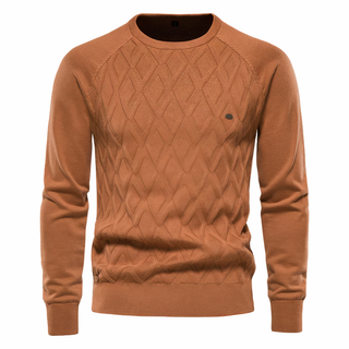 Gemusterter Herren-Strickpullover | Winter