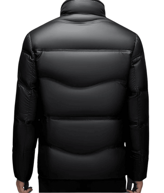 Moderne Herren-Winter-Regenjacke | Schwarz