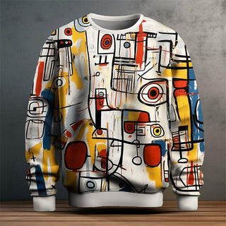 Herren Pullover mit Geometrischem Muster | Moderne