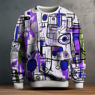 Herren Pullover mit Geometrischem Muster | Moderne