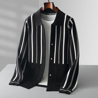 Herren Gestreifter Cardigan | Vielseitig