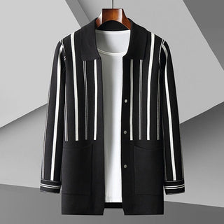 Herren Gestreifter Cardigan | Vielseitig