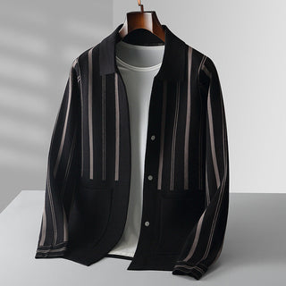 Herren Gestreifter Cardigan | Vielseitig