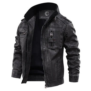 Herren Motorrad Jacke | Schwarz