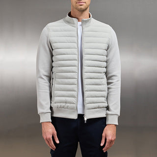 Herren-Reißverschluss Steppjacke | Stand Kragen