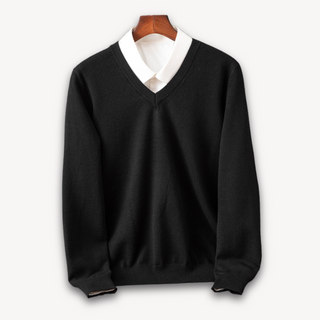 Herren V-Ausschnitt Pullover | Lässig