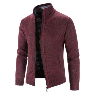 Bequeme Warme Strickjacke Für Herren | Reißverschluss