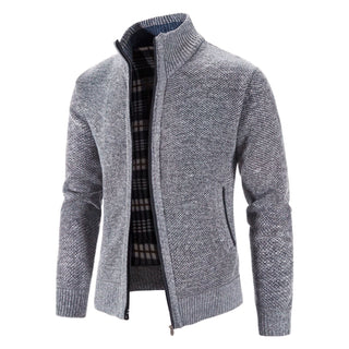 Bequeme Warme Strickjacke Für Herren | Reißverschluss