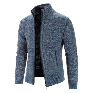 Bequeme Warme Strickjacke Für Herren | Reißverschluss