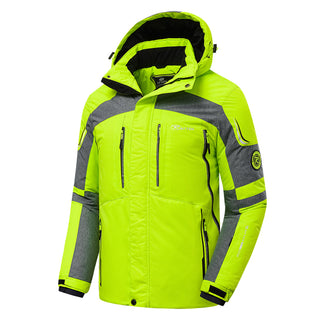 Herren Wasserdichte Warme Langarm Regenjacke | Winter