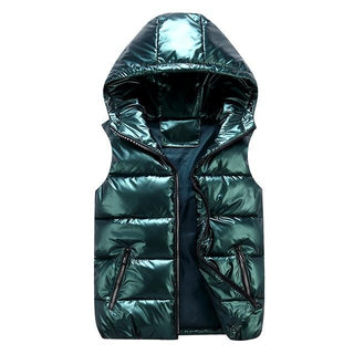 Ärmellose Kapuzenweste Für Herren | Puffer