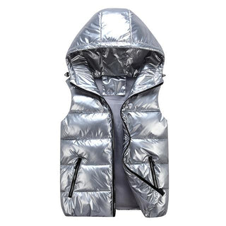 Ärmellose Kapuzenweste Für Herren | Puffer