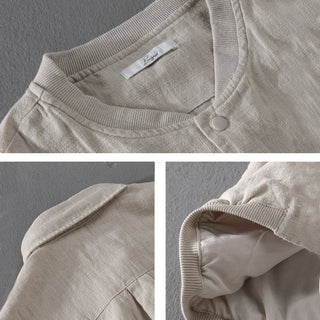 Herren Lässig Zuknöpfen Jacke | Sommer