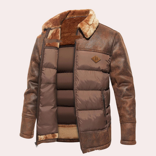 Herren SoftShell Steppjacke | Winter