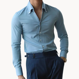Herren Button-Down-Hemd | Langarm