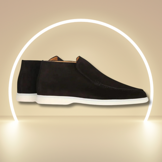 Stylebewusst - Stylische Wildleder Loafers für Männer