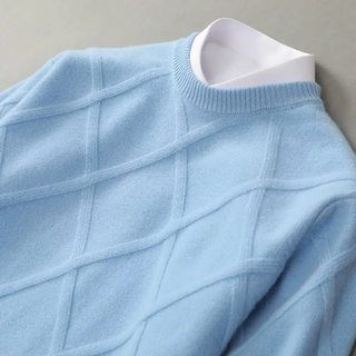 Modischer Herrenpullover | Rundhals