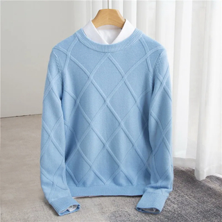Modischer Herrenpullover | Rundhals