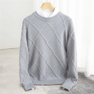 Modischer Herrenpullover | Rundhals