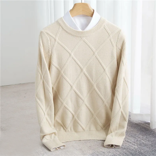 Modischer Herrenpullover | Rundhals