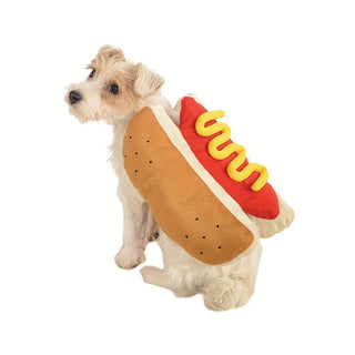 Haustierkostüm im Hot-Dog-Stil