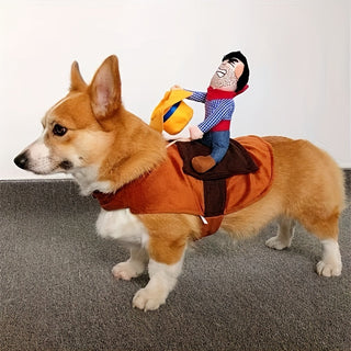Cowboy-Reiter-Hundekostüm