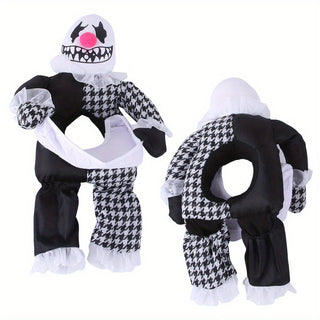 Hundekostüm im Clown-Stil
