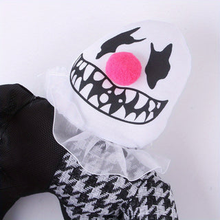 Hundekostüm im Clown-Stil