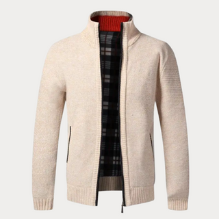 Warme Winter-Strickjacke für Herren | Langarm