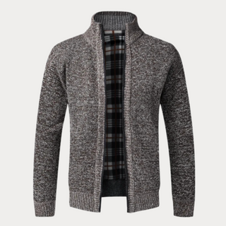 Warme Winter-Strickjacke für Herren | Langarm