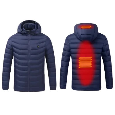 Herren Winter Warme USB Beheizbare Pufferjacke | Komfortabel und Warm