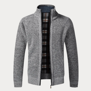 Warme Winter-Strickjacke für Herren | Langarm