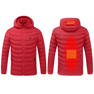 Herren Winter Warme USB Beheizbare Pufferjacke | Komfortabel und Warm