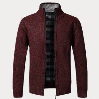 Warme Winter-Strickjacke für Herren | Langarm