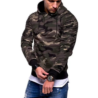 Herrenmode Kapuzenpulli | Tarnmuster