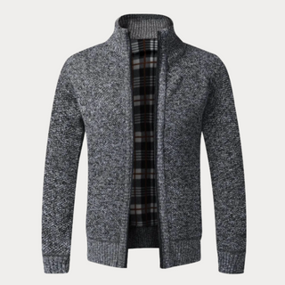 Warme Winter-Strickjacke für Herren | Langarm