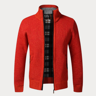 Warme Winter-Strickjacke für Herren | Langarm