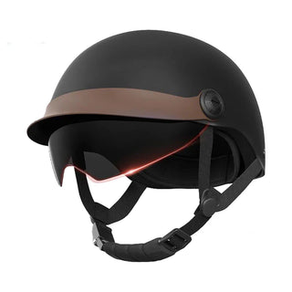 Vintage-Stil Halbgesichts Helm mit Sonnenblende