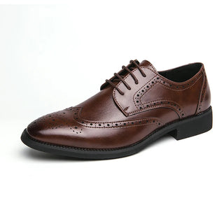 Herren Echte Leder Oxford Derby Handgemachte Schuhe