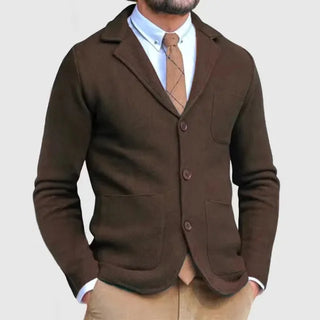 Formeller Strickjacke Mit Knopfleiste für Herren | Arbeit