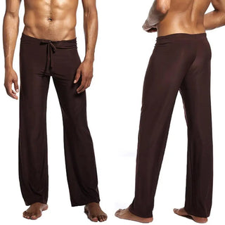 FlexiFit Herren Yoga-Hose mit Kordelzug und Elastischem Bund