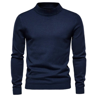Klassischer warmer Winterpullover für Herren | Rundhalsausschnitt