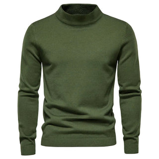 Klassischer warmer Winterpullover für Herren | Rundhalsausschnitt