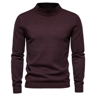 Klassischer warmer Winterpullover für Herren | Rundhalsausschnitt