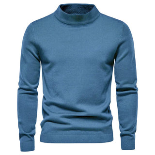 Klassischer warmer Winterpullover für Herren | Rundhalsausschnitt