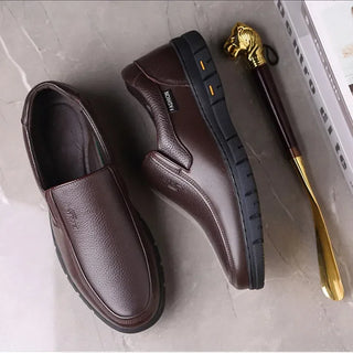 LuxuriöseMänner Herren Slipper aus hochwertigem Leder